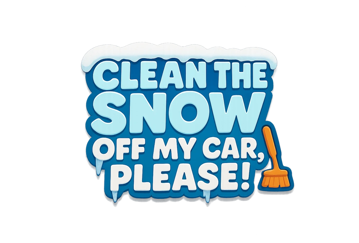 Clean the Snow Off My Car, Please!
